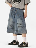 Y2K Women's Printed Washed Jorts