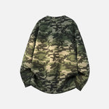 Retro Japanese Camouflage Long Sleeve Sweatshirt