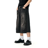 Edgy Chain Denim Jorts