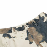 Streetwear Cow Pattern Camouflage Wide Leg Pants