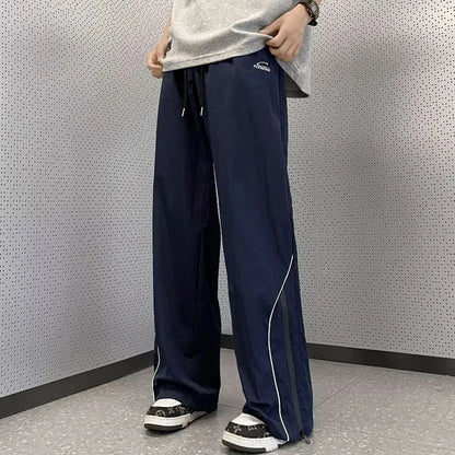 Streetwear Comfort Elastic Waist Straight Summer Pants