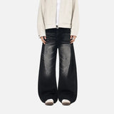 Premium Washed Distressed Loose Fit Jeans