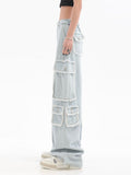 Light Blue Cargo Jeans