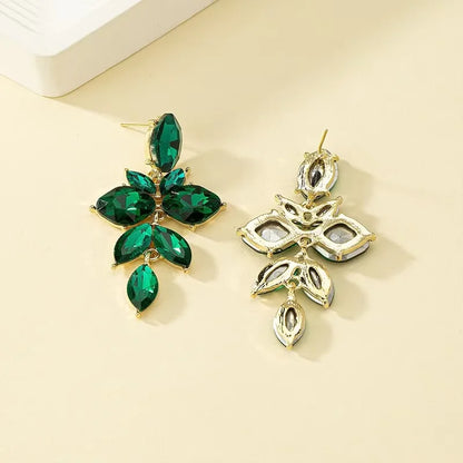 Elegant Sparkling Crystal Stone Drop Earrings