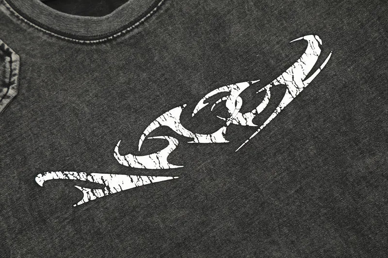 Vintage Retro Embroidery Patch T-shirt