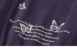 Butterfly Print Varsity Jacket