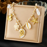 Y2K Beachy Charm Pendant Necklace
