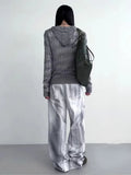 Silver Threaded Hood Sweater