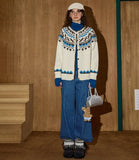 Y2K Cozy Fair Isle Color Block Cardigan