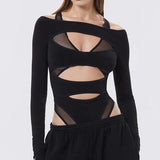 Goth Cyber Punk Dark Mesh T-Shirt