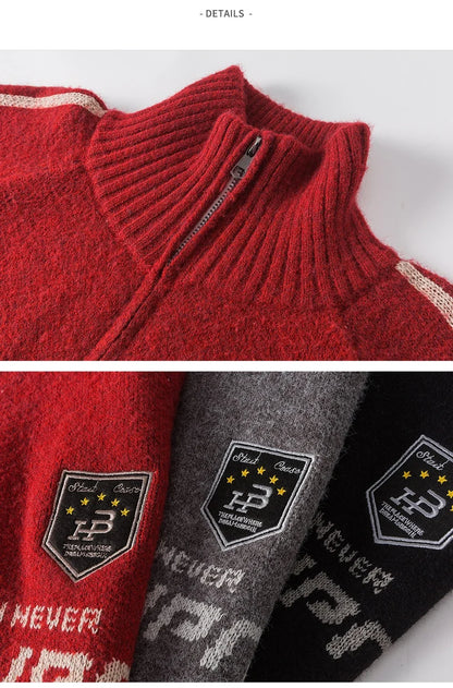 Retro Sports Zip-Up Sweater