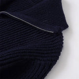 Y2K Warm Loose Zipper Knitted Cardigan