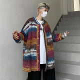 Effortless Punk Knitted Oversized Cardigan
