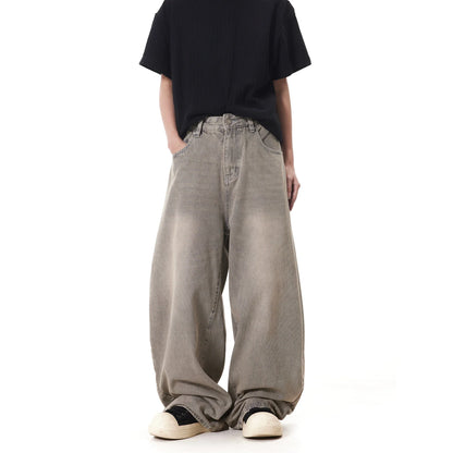 Arc Washed Grey Baggy Jeans