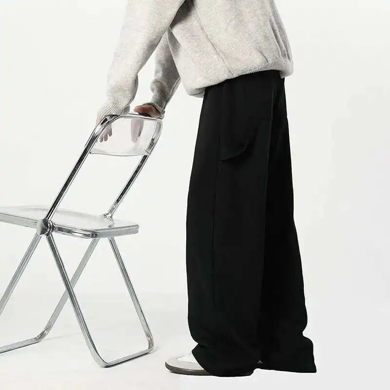 Elastic Waist Korean Style Men's Pants