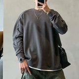 Vintage Hip Hop Fake Two-Piece Sweatshirt