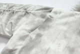 High Street Distressed Quilted Fur Hooded Jacket