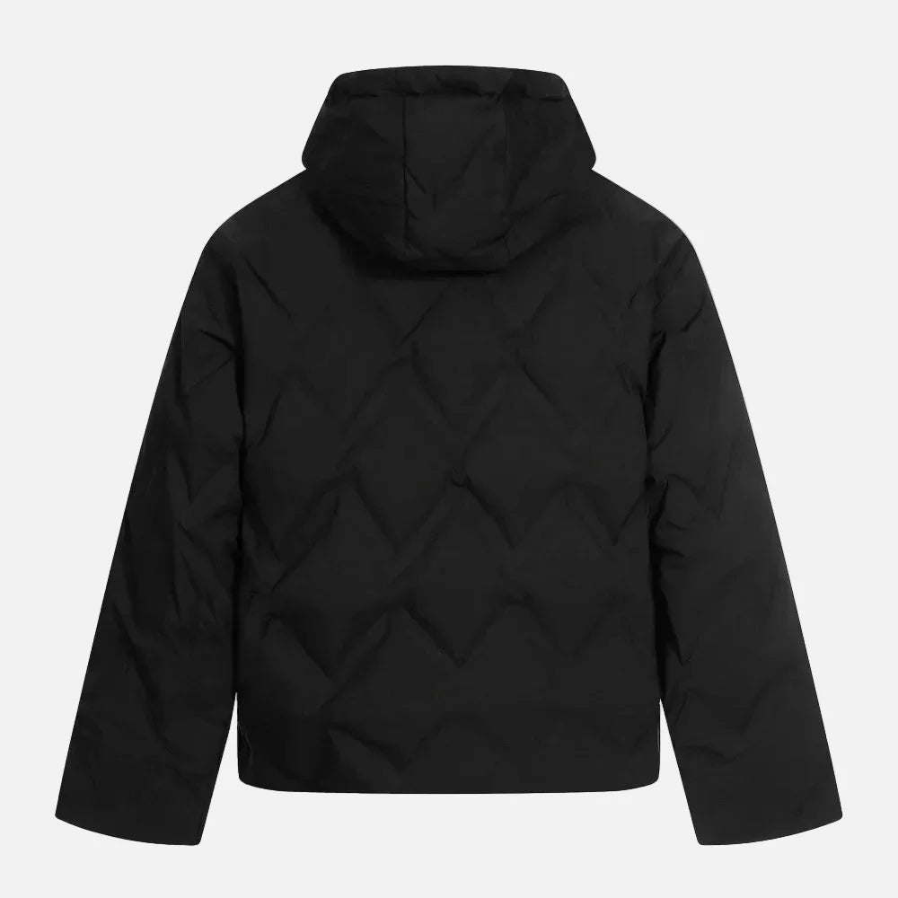 Premium Rhombus Plaid Hooded Windbreaker Jacket