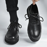 Black High-End British Style Leather Shoes