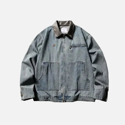 Premium Big Pocket Tooling Denim Jacket