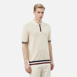 Breathable Striped Slim Fit Polo T-Shirt