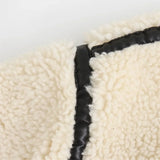 European Style Artificial Faux Fur Motorcycle Jacket