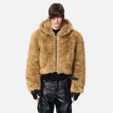 Luxury Personalized Pattern Faux Fur Jacket