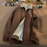 Front view of the coffee Streamline Zip Jacket