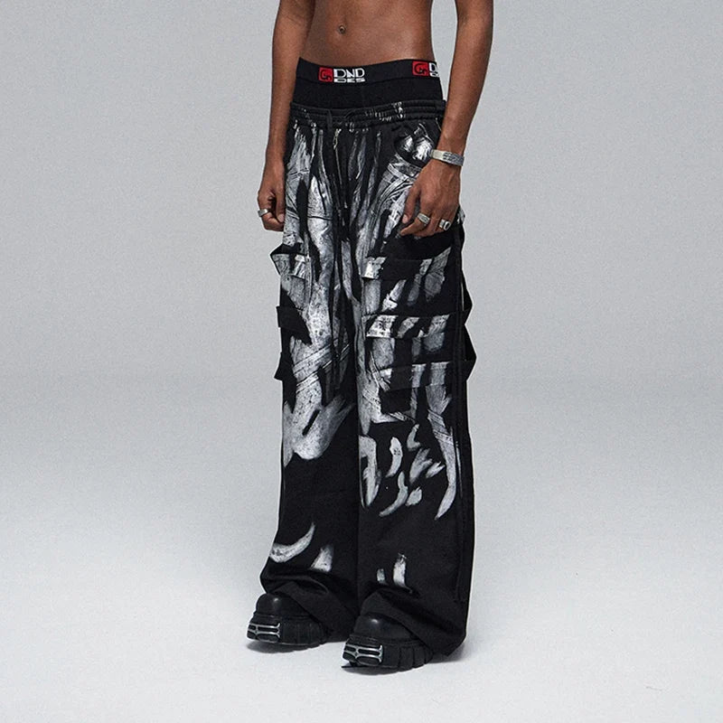 Darkwear Spray Paint Design Pocket Pants