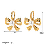 Pearl Bow Elegance Earrings