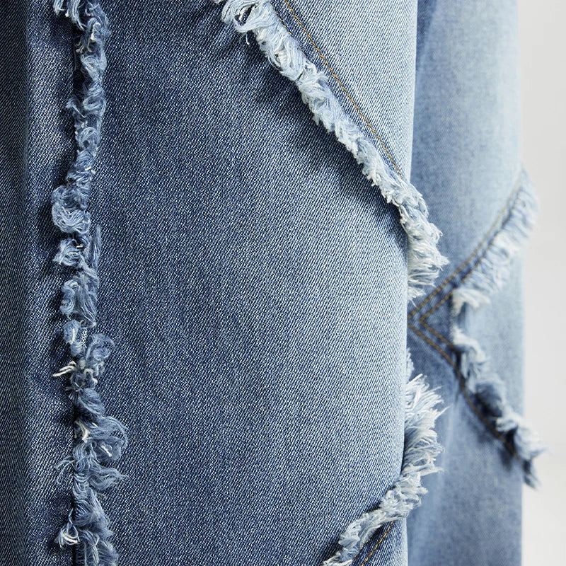 Stitched Loose Footed Jeans