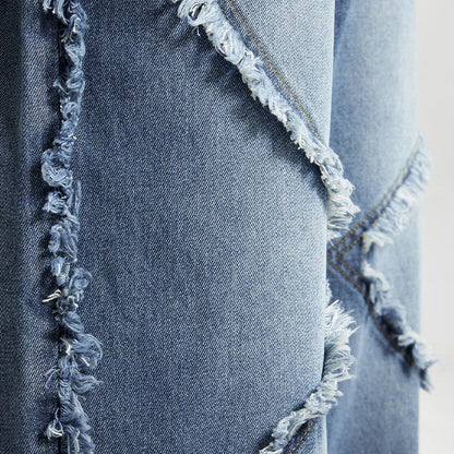 Stitched Loose Footed Jeans