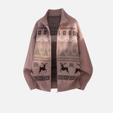 Cozy Nordic Fair Isle Knit Cardigan