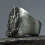 Vintage Punk Prayer Hands Finger Ring