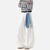 American Style Scarf Square Wide Leg Jeans