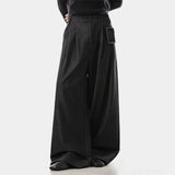 Luxury Old Money Style Pleated Wide Leg Pants