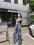 Butter-Smooth Floral Wide Leg High Waist Jeans