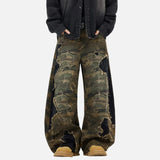 Fashionable Frayed Edge Boot Cut Jeans