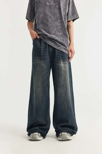 Wide-Leg Baggy Denim Jeans