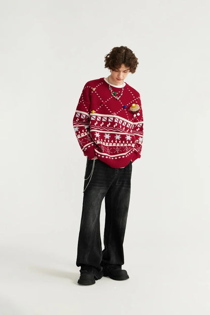 Christmas Knitted Snow Sweater