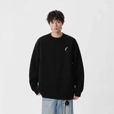 Soft Embroidered Crew Neck Sweatshirt