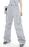 Loose Fit Cargo Denim Pants