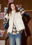 Spring Quilted Stand Collar Puffer Vest
