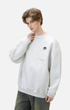 Streetwear Casual Embroidered O-Neck Sweatshirt