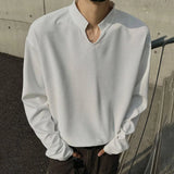 Trendy Long Sleeve Simple T-shirt