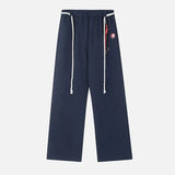 Women Cool High Waisted Loose Blue Sweatpant