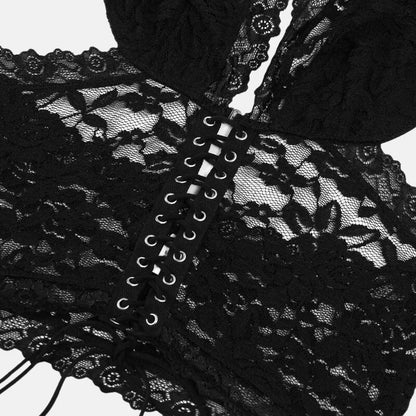 Sheer Lace Two Piece Set