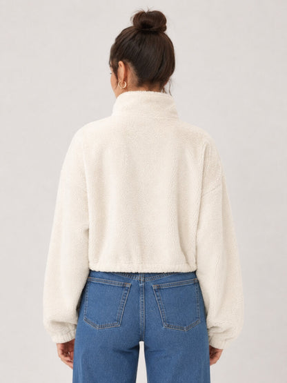 Sherpa Quarter Zip Sweatshirt
