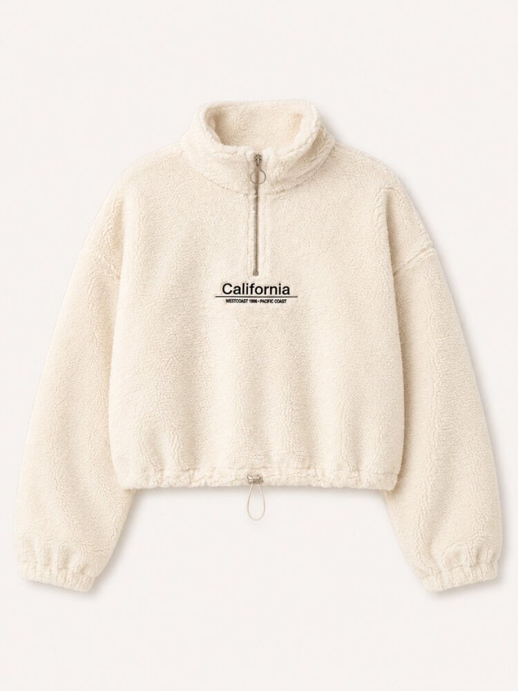 Sherpa Quarter Zip Sweatshirt