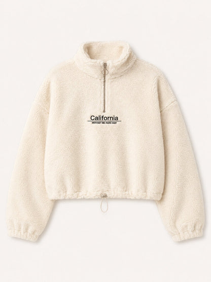 Sherpa Quarter Zip Sweatshirt